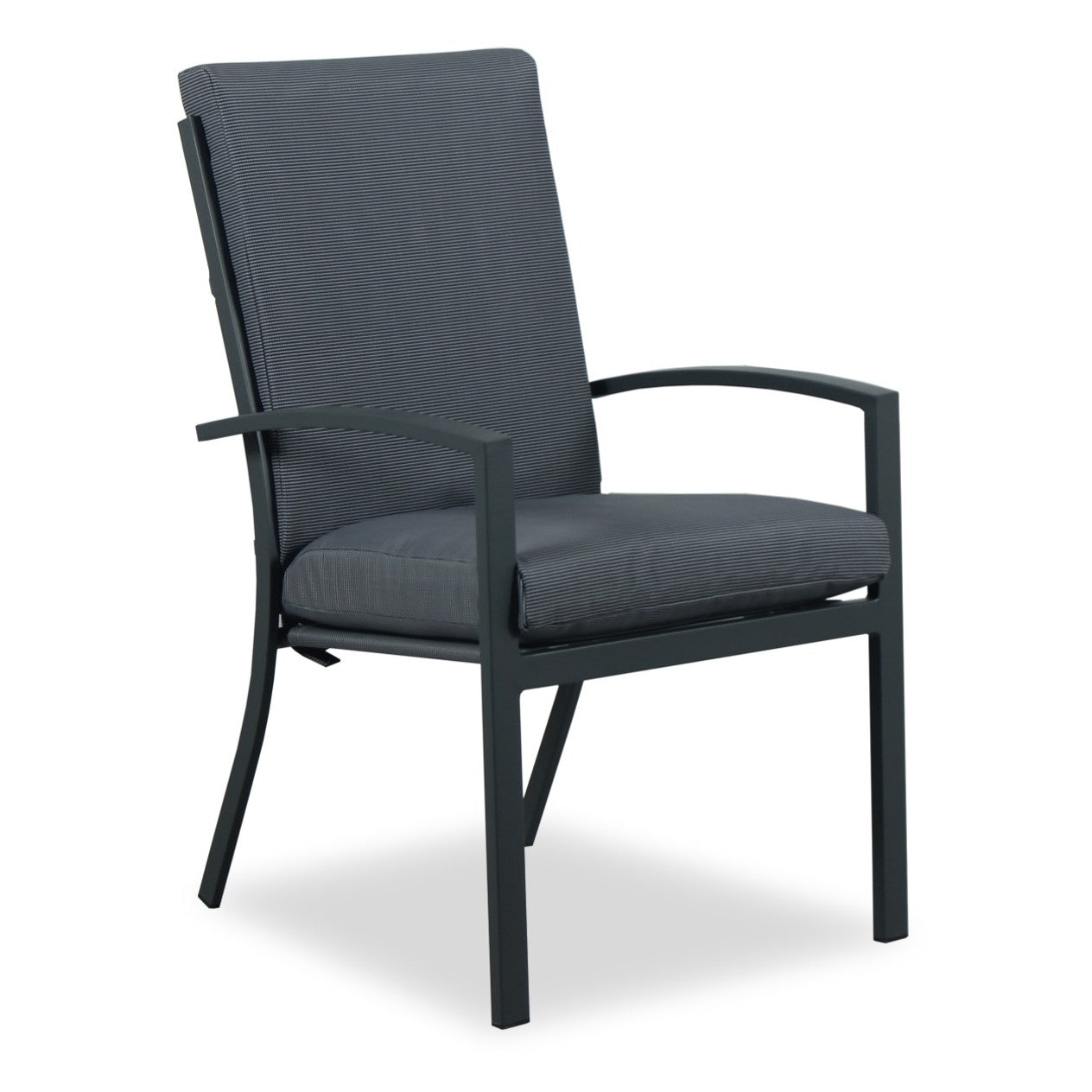 Oslo High Back Outdoor Dining Chair - Gunmetal - Razzino Furniture