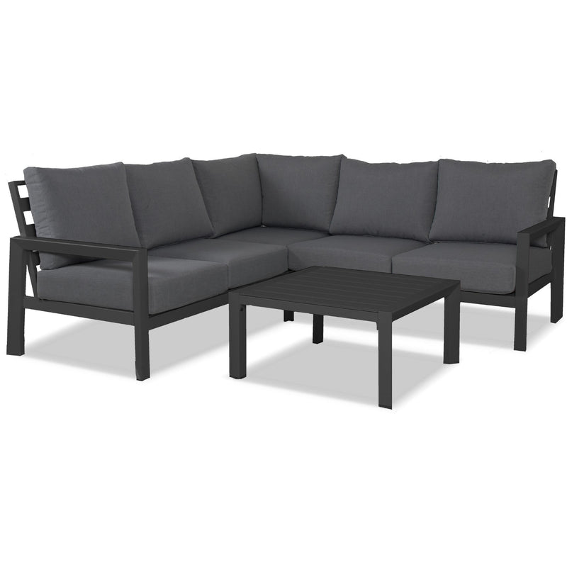 OSLO L Aluminium Outdoor Lounge Set - GUNMETAL - Razzino Furniture