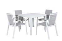 Oslo Square Outdoor Aluminium Dining 5pc Set - Razzino Furniture