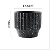 Painted Concrete Terrazzo Pot - Black (Small or Medium) - Razzino Furniture