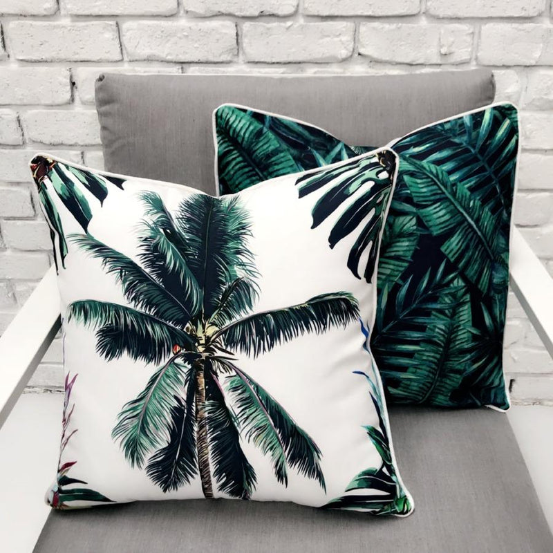 Decorative Pillow Palm Tree Outdoor Cushions Palm Tree Reverse
