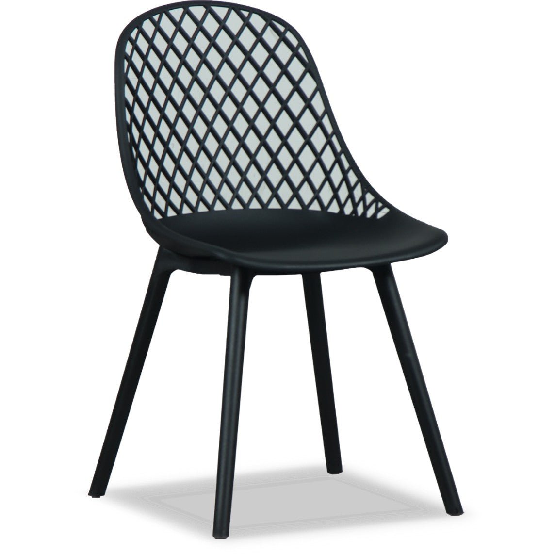 Roma Resin Outdoor Chair Black Razzino Furniture