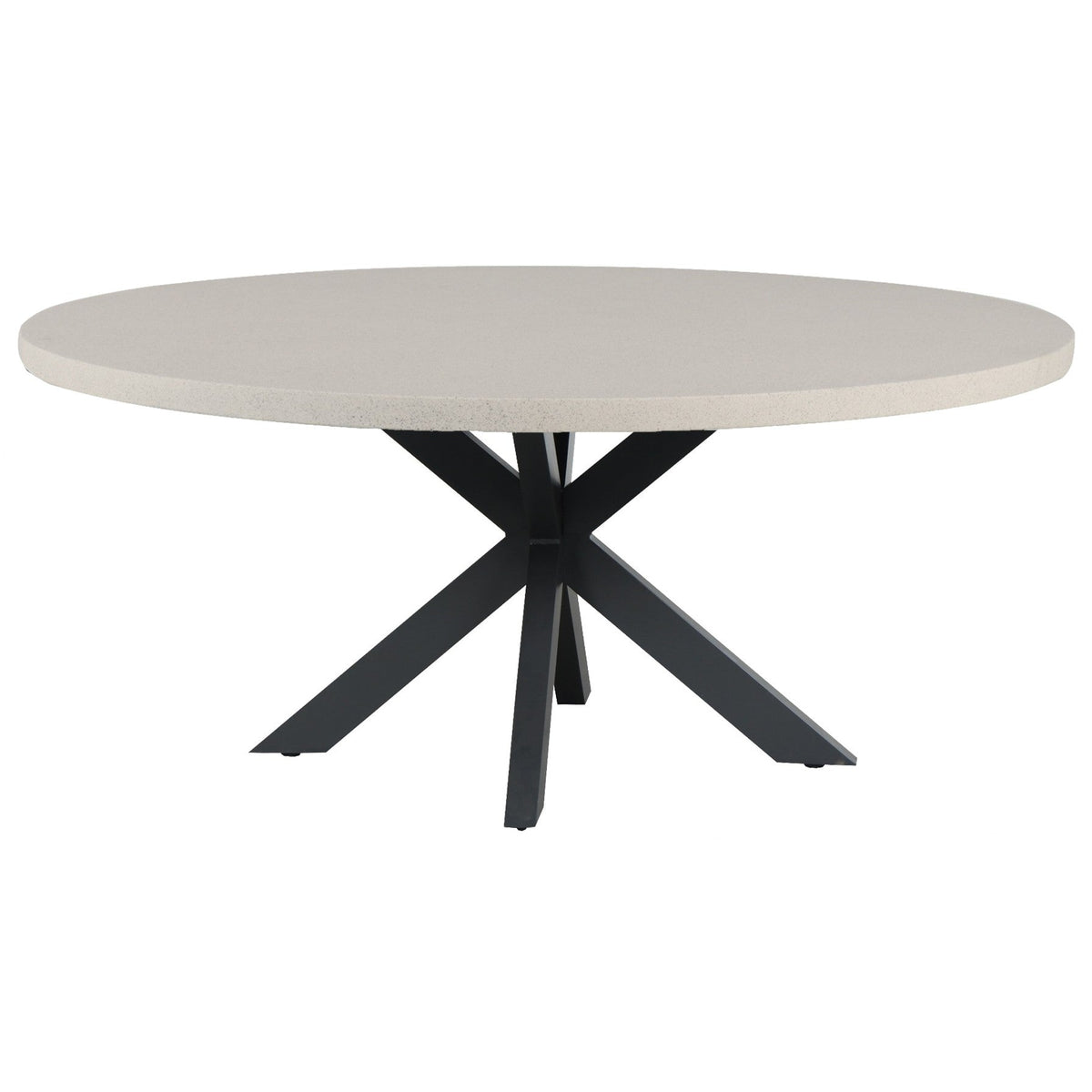Round Terrazzo Look Cement Dining Table 1500mm