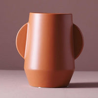 Short Winged Vase - Rusty Pink - 22cm - Razzino Furniture