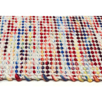 Skandi - Multicolour Woven Grid Wool Rug - Razzino Furniture