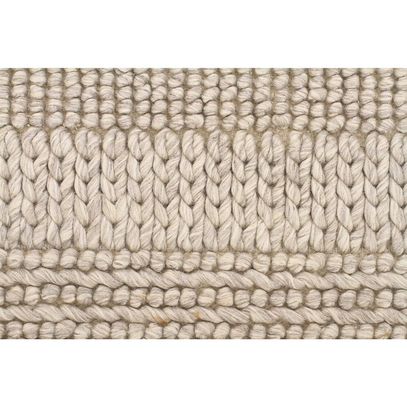 Skandi - Natural Grey Braid Weave Wool Rug - Razzino Furniture