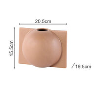 Sphere Vessel Vase - Sandy Tan - 15.5cm - Razzino Furniture