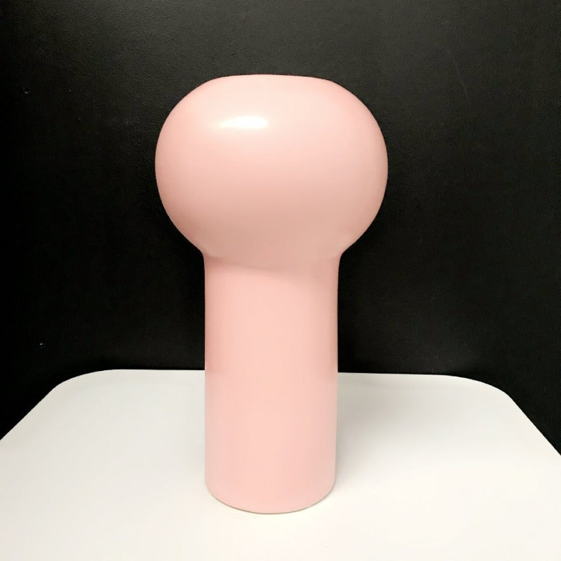 Tall Rounded Vase - Pink - 28cm - Razzino Furniture