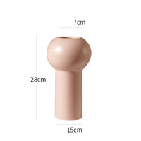 Tall Rounded Vase - Pink - 28cm - Razzino Furniture