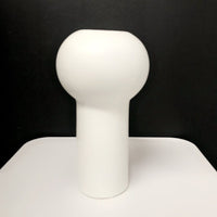 Tall Rounded Vase - White - 28cm - Razzino Furniture