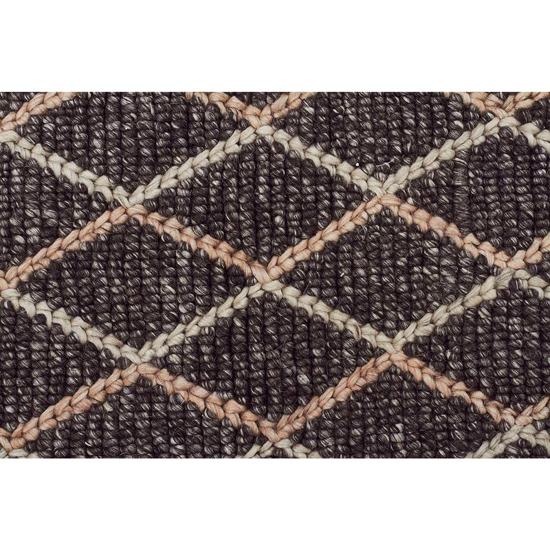 Urban Charcoal Chunky Knit 15mm Pile Wool Blend Rug - Razzino Furniture